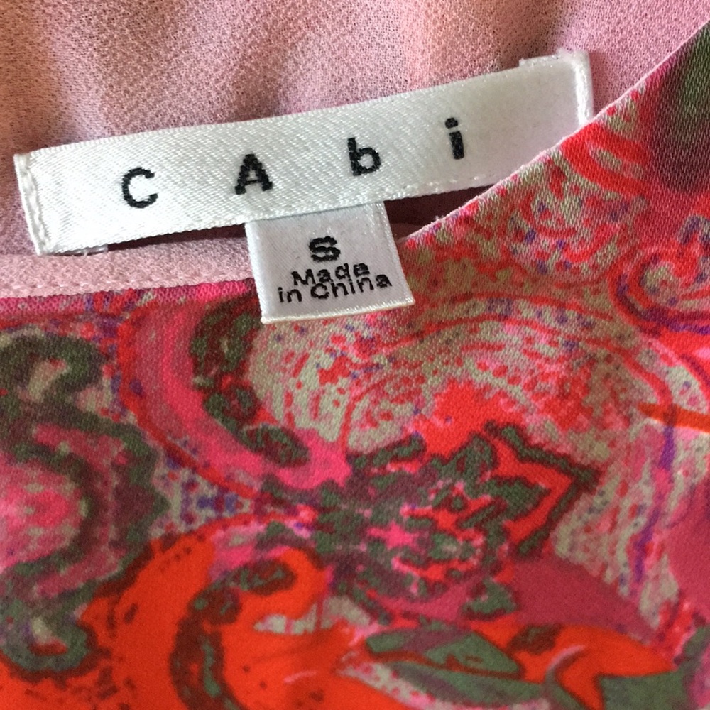 Cabi Red and Pink top - Picture 6 of 11